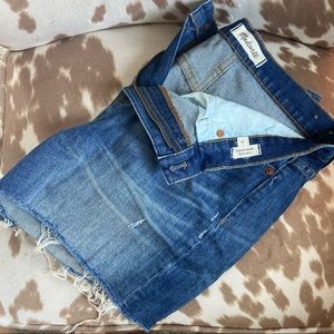 Madewell high rise denim shorts